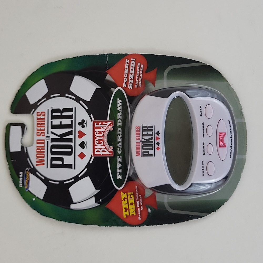 New World Series of Poker Five Card Draw Poker Electronic Handheld Game